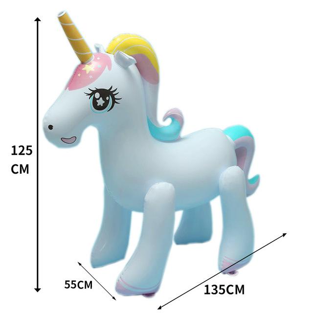 135cm Unicorn Sprinkler Water Spray Children's Summer Toys