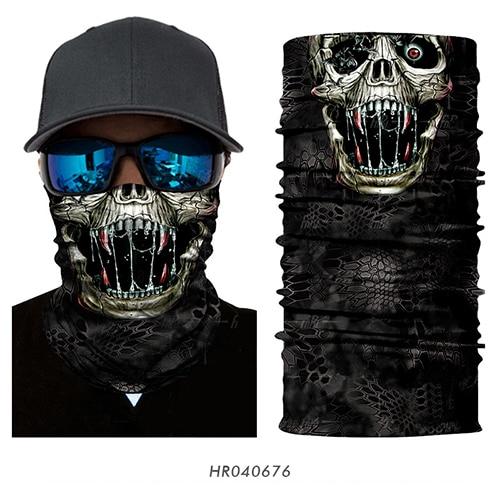 3D Seamless Skull Tactical Neck Gaiter