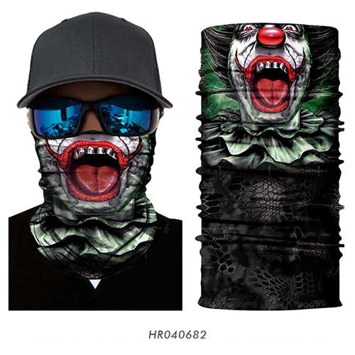 3D Seamless Skull Tactical Neck Gaiter