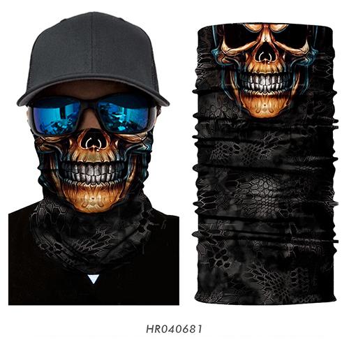 3D Seamless Skull Tactical Neck Gaiter