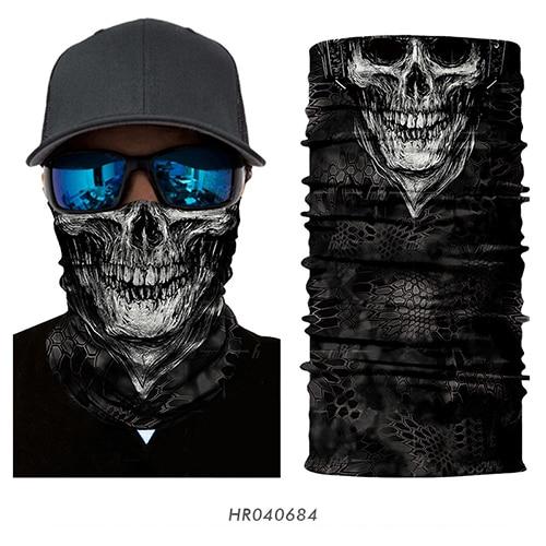 3D Seamless Skull Tactical Neck Gaiter