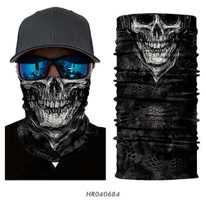 3D Seamless Skull Tactical Neck Gaiter