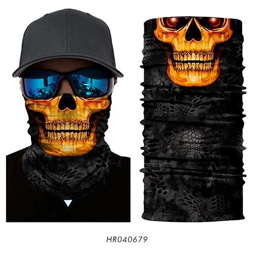 3D Seamless Skull Tactical Neck Gaiter