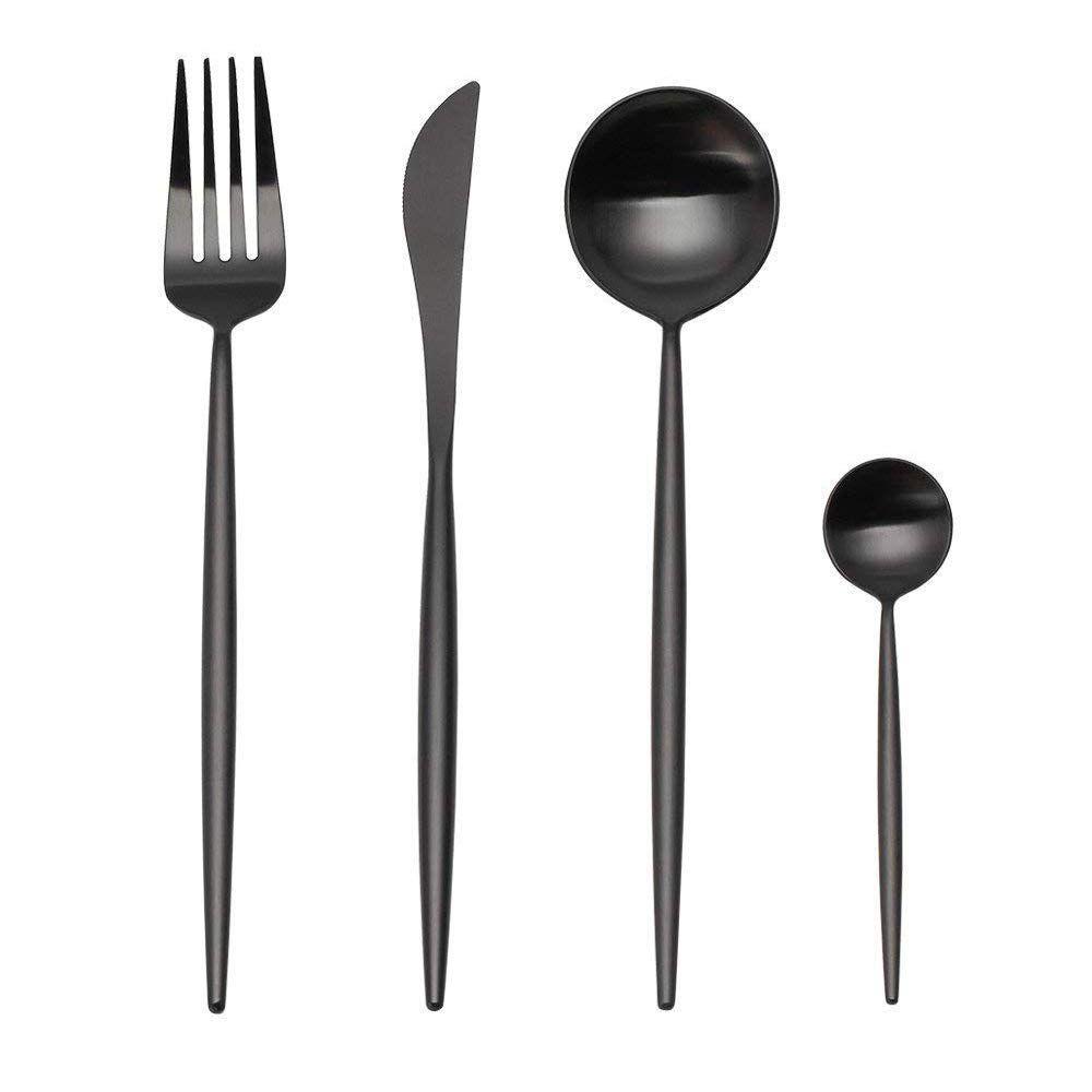 4 Piece Luxury Modern Cutlery Set 304 Stainless Steel by Keera Gadgets