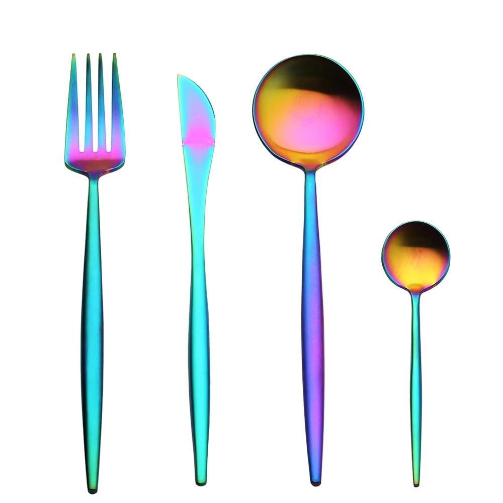 4 Piece Luxury Modern Cutlery Set 304 Stainless Steel by Keera Gadgets