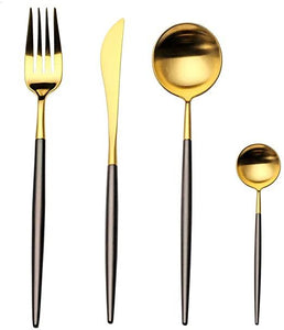 4 Piece Luxury Modern Cutlery Set 304 Stainless Steel by Keera Gadgets