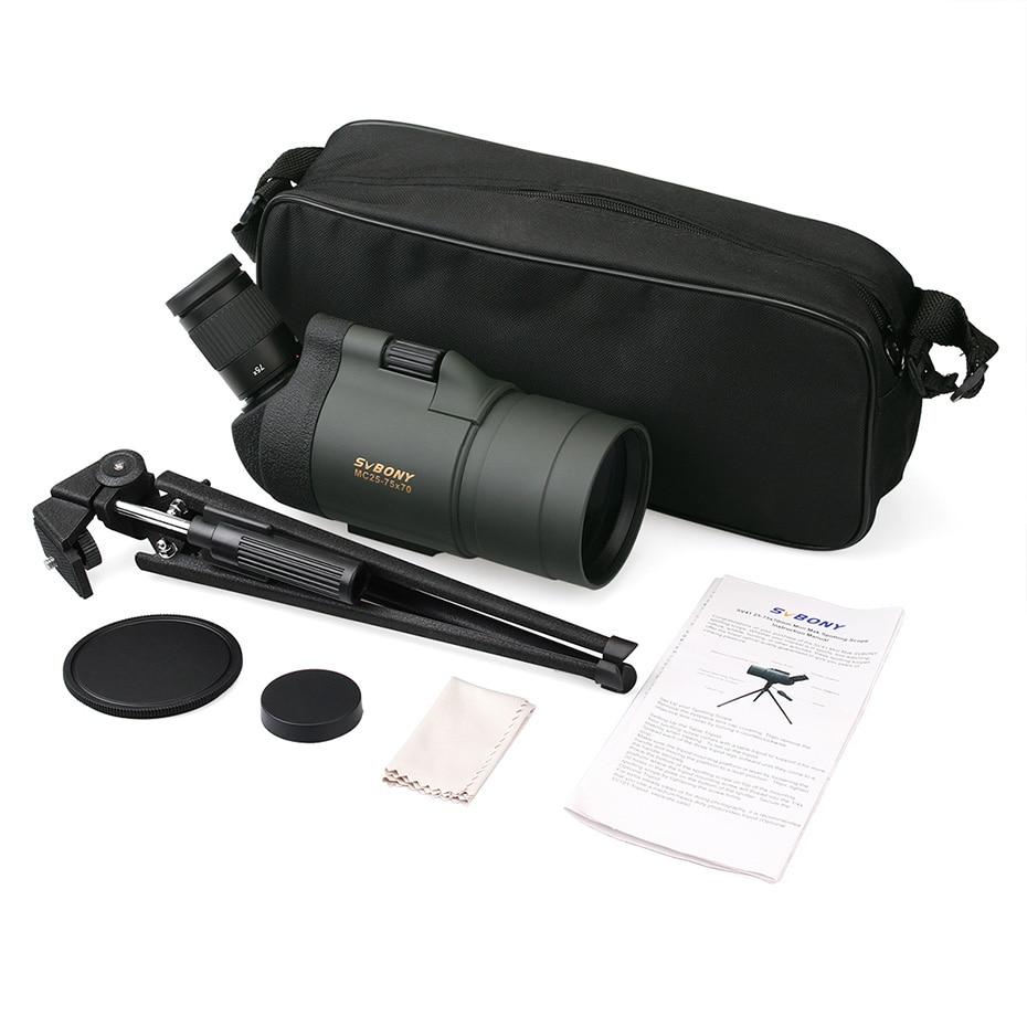 25-75x70 Spotting Telescope Hunting Optics BAK4 Prism Long Range Waterproof w/Tripod