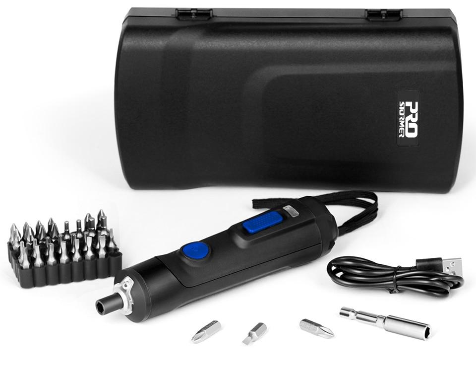 4V Mini Electric Screwdriver Set USB Rechargeable