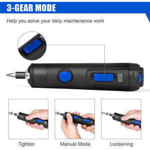 4V Mini Electric Screwdriver Set USB Rechargeable