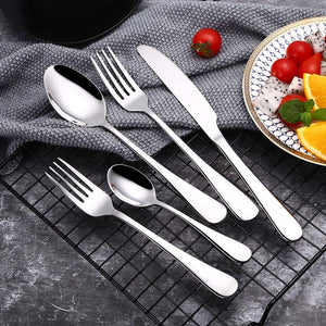 30Pcs Luxury Western Silverware Set 18/10 Stainless Steel