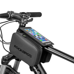 2 IN 1 Cycling Bag Waterproof Touch Screen Bike Phone Holder 6.0" Screen