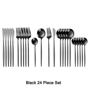 24 Piece Luxury Flatware set 18/10 Stainless Steel