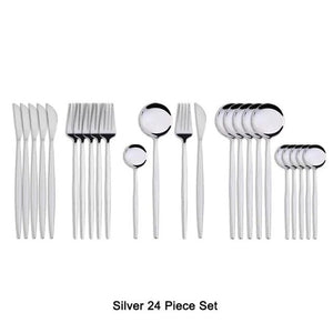 24 Piece Luxury Flatware set 18/10 Stainless Steel