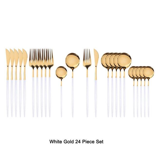 24 Piece Luxury Flatware set 18/10 Stainless Steel