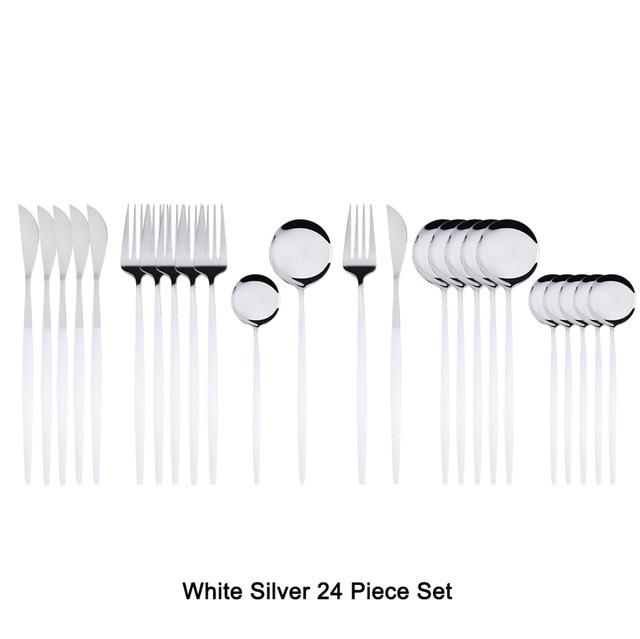 24 Piece Luxury Flatware set 18/10 Stainless Steel