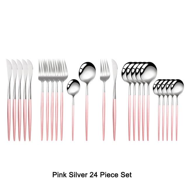 24 Piece Luxury Flatware set 18/10 Stainless Steel