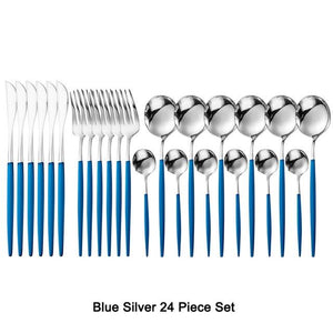 24 Piece Luxury Flatware set 18/10 Stainless Steel