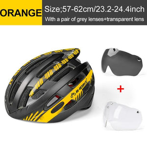 Cycling Helmet with Goggles Ultralight MTB Bike Helmet Men Women