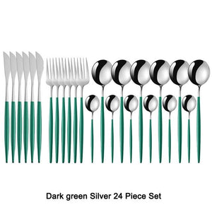 24 Piece Luxury Flatware set 18/10 Stainless Steel