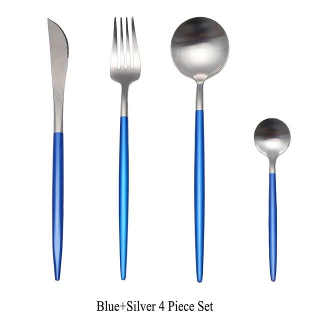 4 Piece Luxury Modern Cutlery Set 304 Stainless Steel by Keera Gadgets